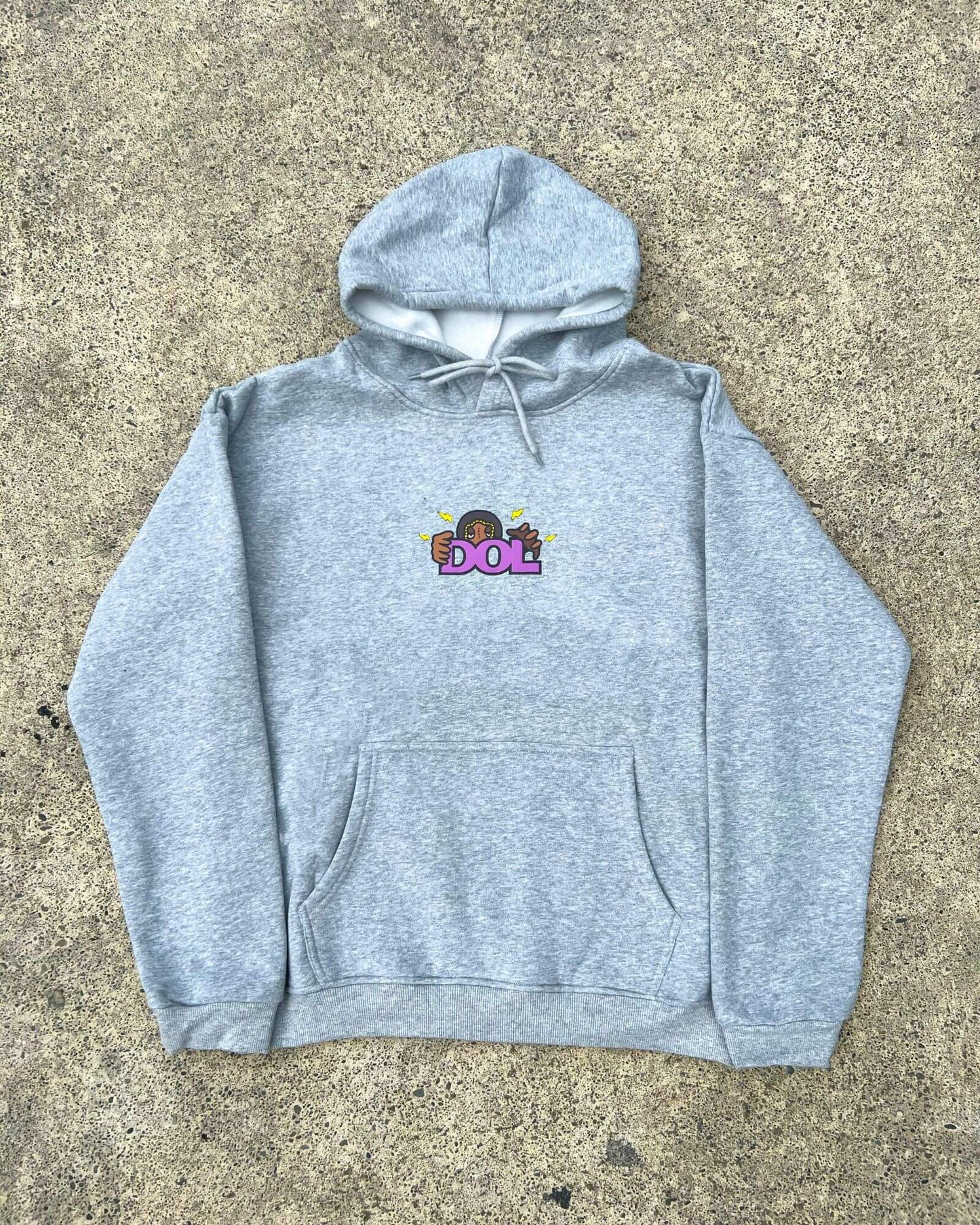 Voodoo Graphic Hoodie - Grey